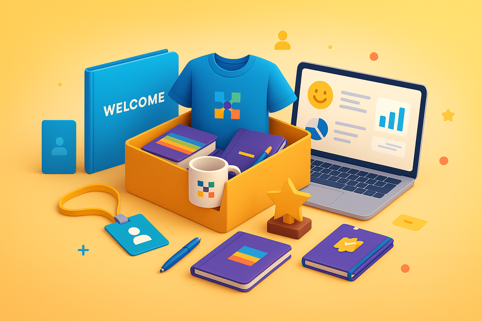Kits de boas-vindas para recursos humanos